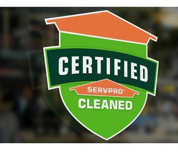 Certified: SERVPRO Cleaned seal