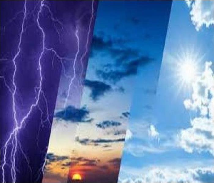 Image of different types of weather patterns.
